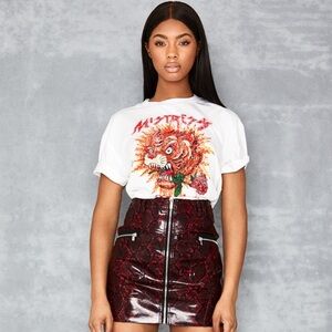 NWOT Mistress Rocks Tiger Shirt OVERSIZED